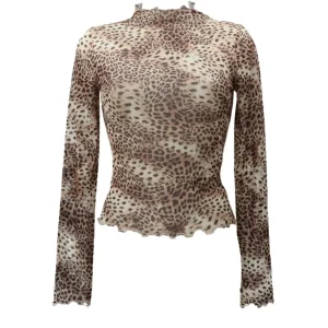 Guess Donna Maglia-ADRIANA MESH TOP Multicolore