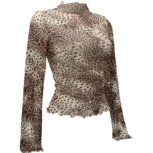 Guess Donna Maglia-ADRIANA MESH TOP Multicolore