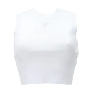 Guess Donna Top-ALEXIA TANK TOP Bianco