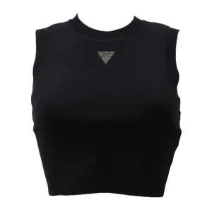 Guess Donna Top-ALEXIA TANK TOP Nero