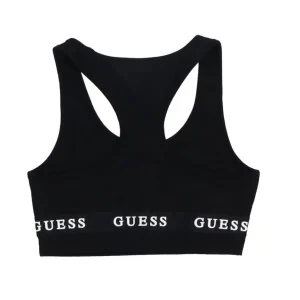 Guess Donna Top-ALINE TOP ECO STRETCH JERSEY Nero