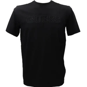 Guess Uomo T-Shirt-ALPHY T-SHIRT Nero