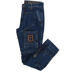 Aeronautica Militare Abbigliamento Pantaloni-ANTI-G PANTALONE 1557/939 Denim