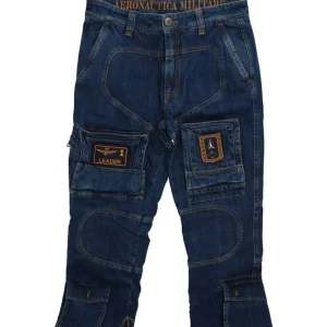 Aeronautica Militare Abbigliamento Pantaloni-ANTI-G PANTALONE 1557/939 Denim