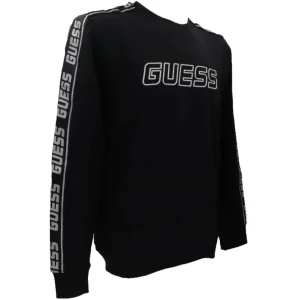 Guess Uomo Felpe-ARLO CN SWEATSHIRT Nero