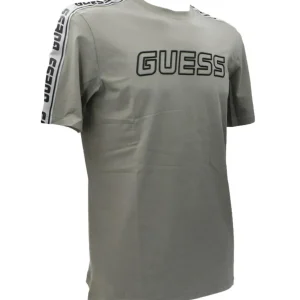 Guess Uomo T-Shirt-ARLO T-SHIRT Verde scuro