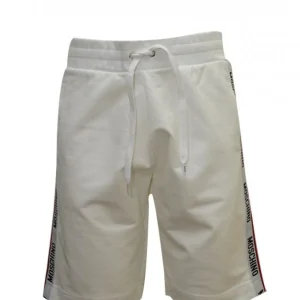 Moschino Abbigliamento Bermuda-4409 BANDA LATERALE Bianco
