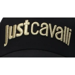 Just Cavalli Donna Cappellini | Cappellini-BASEBALL CAP LOGO EMBRODERY Nero Oro