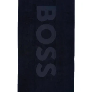 Boss Uomo Telo Mare-BEACH TOWEL SOLID Blu