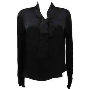 Have One Donna Blusa-BLUSA FIOCCO COLLO Nero