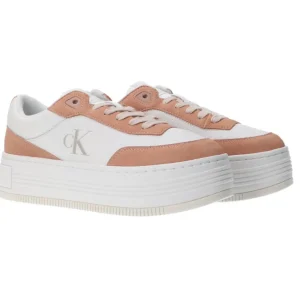 Calvin Klein Donna Sneakers-BOLD FLATF LOW LACE TUMB Beige