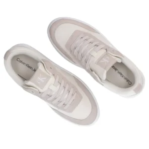 Calvin Klein Donna Sneakers-BOLD FLATF LOW LACE TUMB Bianco