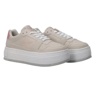 Calvin Klein Donna Sneakers-BOLD FLATF LOW LACEUP MIX Beige