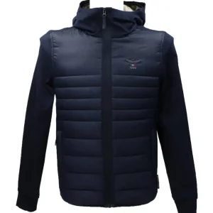 Aereonautica Militare Abbigliamento Giubbotti-CAMOUFLAGE CAPPUCCIO Blu