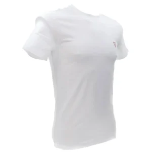 Guess Uomo T-Shirt-CN SS CORE TEE STR Bianco