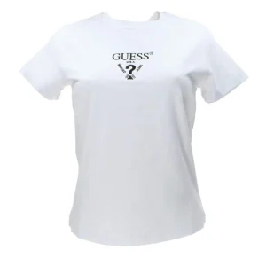 Guess Donna T-Shirt-COLETTE SS TEE Bianco