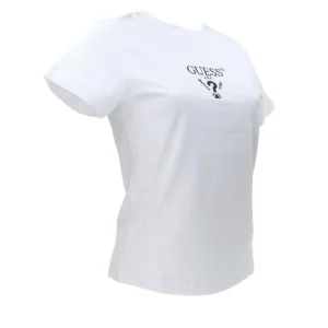 Guess Donna T-Shirt-COLETTE SS TEE Bianco