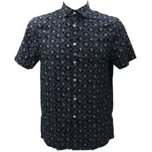 Guess Abbigliamento Camicia-COLLIN AOP SHIRT Blu