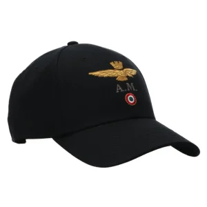 Aeronautica Militare Uomo Cappellini-1100CT2848 CAPPELLINO Nero