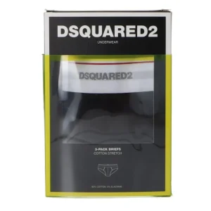 Dsquared2 Abbigliamento Intimo-DCX610040 BRIEF TRI-PACK Nero