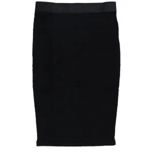 Guess Donna Gonna-DENISA STRIPED SKIRT Nero
