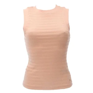 Guess Donna Canotte-DENISA STRIPED TOP Rosa