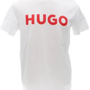 Hugo Uomo T-Shirt-Dulivio 10229761 Bianco rosso