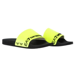 Emporio Armani Uomo Scarpe Mare-Ea7 pool slide XCp011 Giallo fluo