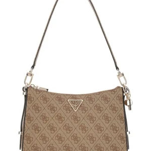 Guess Donna Borse A Spalla-ECO ERICA TOP ZIP SHOULDER BAG Beige
