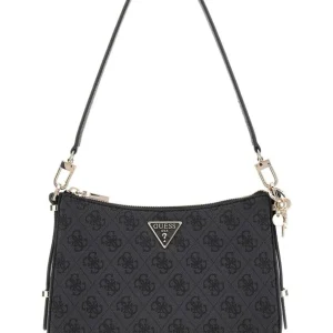 Guess Donna Borse A Spalla-ECO ERICA TOP ZIP SHOULDER BAG Nero