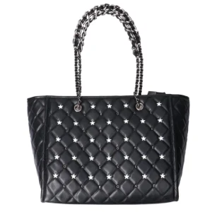 Gaelle Paris Donna Shopper-Ecopelle con borchie gbda3184ab Nere