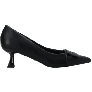 Gold&Gold Donna Decolletes-Ecopelle maxi logo GP720 GP705 Nero