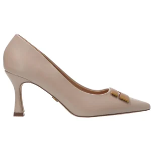 Gold&Gold Donna Decolletes-Ecopelle maxi logo GP720 GP705 Beige