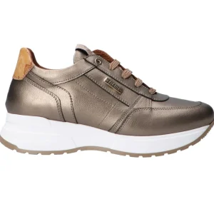 Alviero Martini Donna Sneakers-Ecopelle stringhe Bronzo