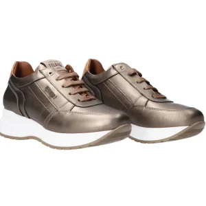 Alviero Martini Donna Sneakers-Ecopelle stringhe Bronzo
