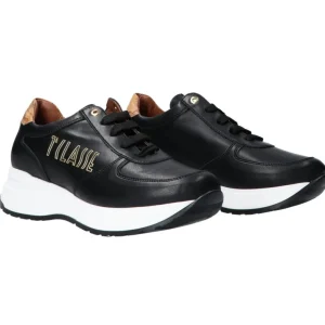 Alviero Martini Donna Sneakers-Ecopelle stringhe Nero pelle