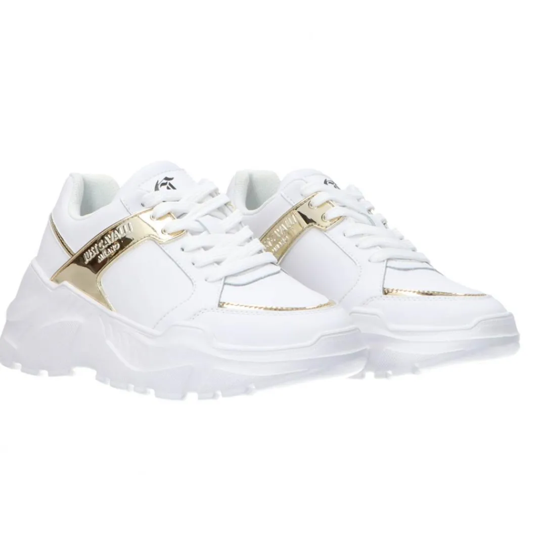 fondo_casper_dis__bianco_1-2.webp Just Cavalli Donna Sneakers-Fondo Casper dis. 9 Bianco