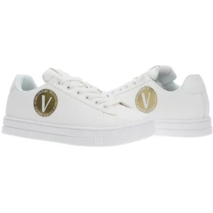 Versace Donna Sneakers-FONDO COURT 88 DIS. SK3 Bianco Oro
