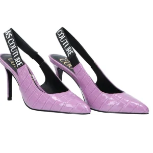 Versace Donna Decolletes-Fondo Scarlett Dis. S52 Coated Lilla