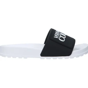Versace Uomo Scarpe Mare-FONDO SLIDE DIS. SQ2 Bianco Nero