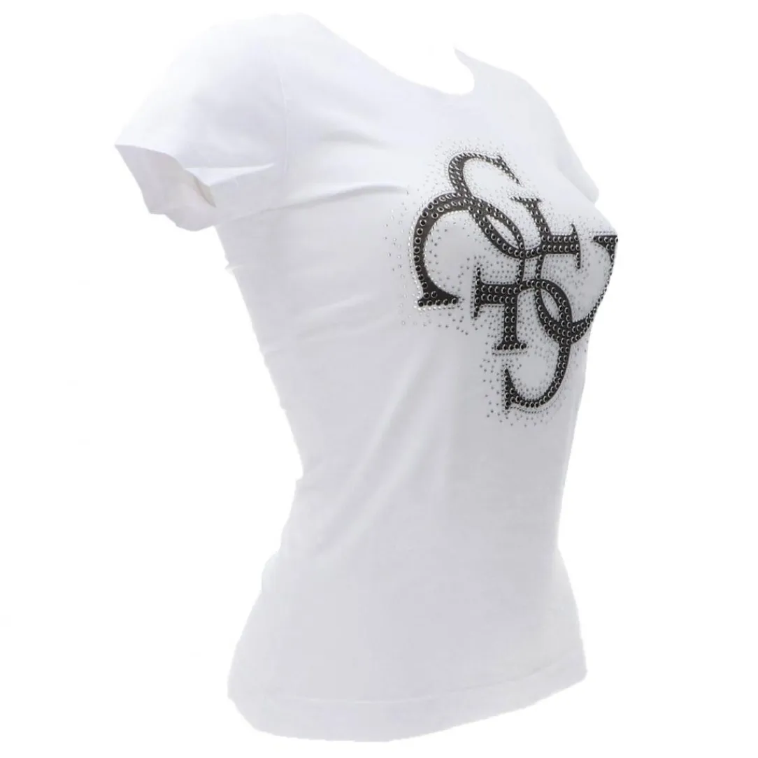 g_logo_tee_rn_bianco_1.webp Guess Donna T-Shirt-4G LOGO TEE RN Bianco