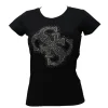 Guess Donna T-Shirt-4G LOGO TEE RN Nero
