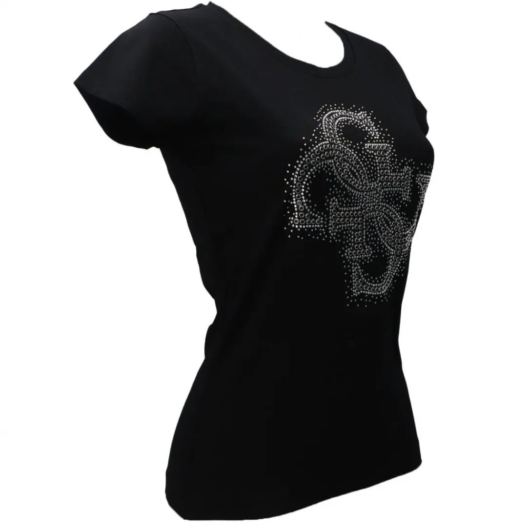 g_logo_tee_rn_nero_1.webp Guess Donna T-Shirt-4G LOGO TEE RN Nero