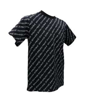 Versace Uomo T-Shirt-75GAH6R0 INTERLOCK PRINT Nero