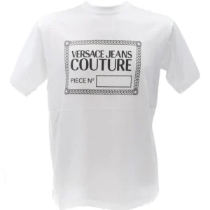 Versace Uomo T-Shirt-75GAHT09 RUBBER T-SHIRT Bianco