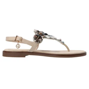 Gold&Gold Donna Sandali-GC672 infradito Beige