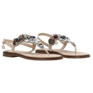 Gold&Gold Donna Sandali-GC672 infradito Beige