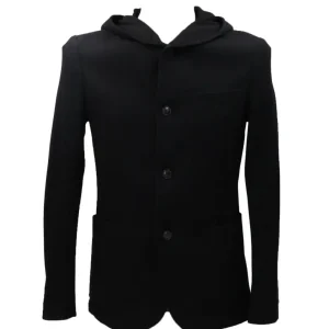 Over D Abbigliamento Giacca-GIACCA CAPP MAGLIA G04 Nero