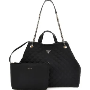 Guess Donna Borse A Spalla-GIULLY LARGE 2 IN 1 TOTE Nero