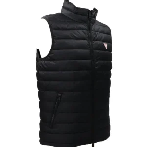 Guess Abbigliamento Smanicato-GJ HODED PUFFER VEST Nero